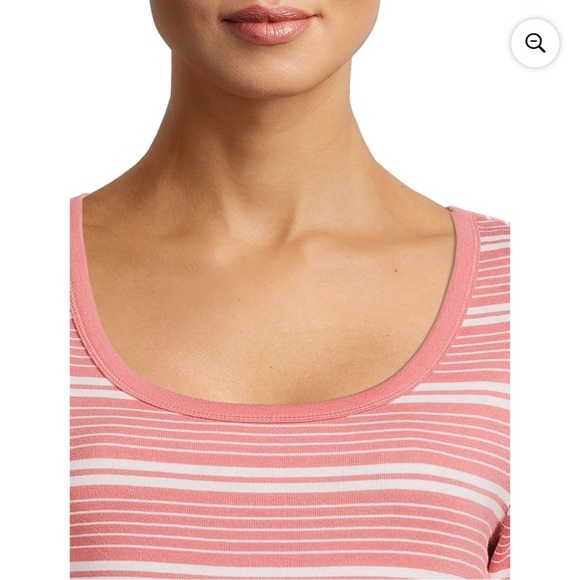 NWOT Time and Tru Women's Elbow-Length Sleeve T-Shirt - Picture 3 of 8